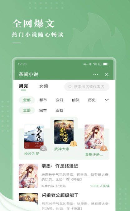 茶间小说app截图
