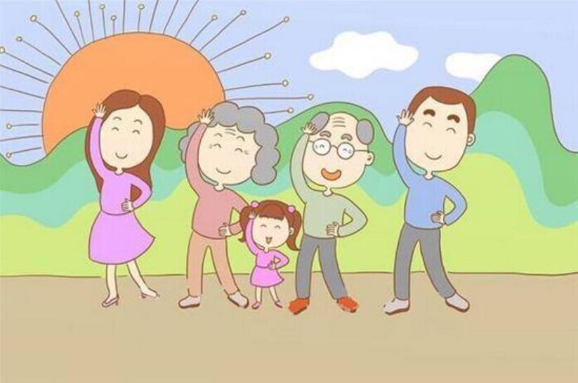 家人身体健康卡通图片图片